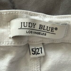 White  copped flair Judy Blue jeans